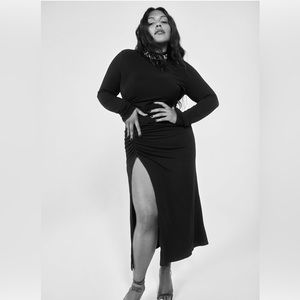 Black Zara Midi Dress